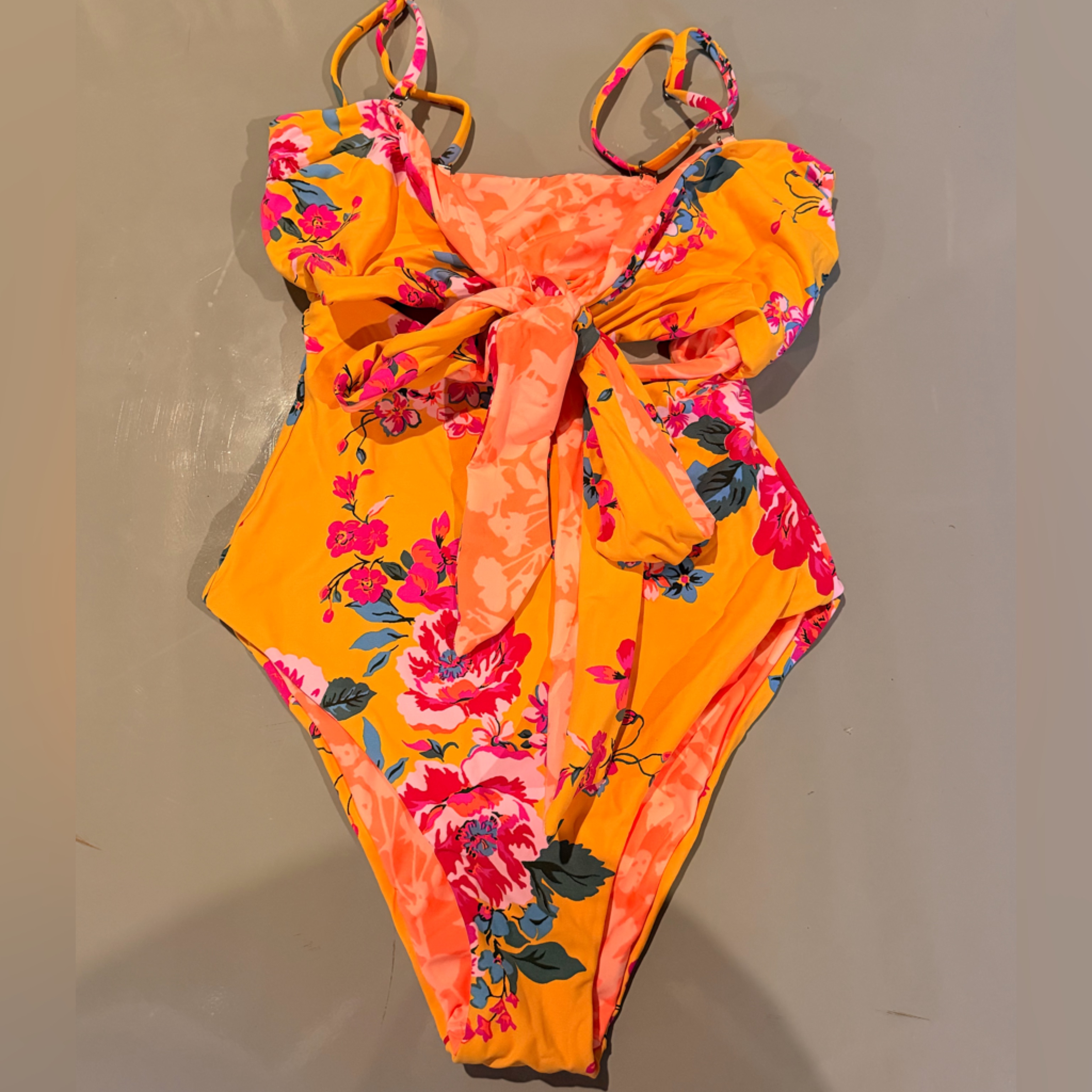 Maaji Ivonne Swimsuit Reversible Strapless Floral One Piece
